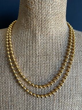 Classic Gold Bead Necklace